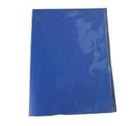 2PCS A4 Thickened Information Book Loose-Leaf Folder Transparent Data Book Test Paper Sheet Music File Document Organizer Clip Bag(Dark Blue 20 Pages)