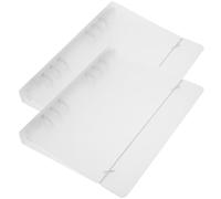 2pcs A5 6 Hole Loose Leaf Binder Notebook Shell for Students | Frosted Translucent PP Cover, Metal and ABS Build, Portable Page Protection for A5 Sheets and Dividers