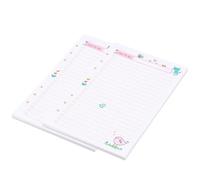 2pcs A5 6 Hole Paper Refills for Spiral Notebook and Planner