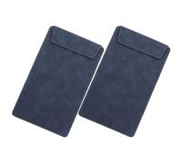 2pcs A5 Faux Leather Menu Clipboard with Strong Clamp for Restaurants | Check Presenter, Guest Check Holder Wallet, Easy Clean Metal Clip, Catering Use, Sleek Professional Style