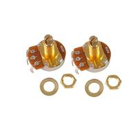 2Pcs A500K/B500K Guitar Pots Shaft Taper Volumes Potentiometer Linears Taper Potentiometer Part Electric Guitar Pots