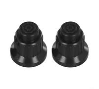 2Pcs AAA Push Button Ignitor Cap,for Gas Grill, Plastic Igniter Knob,with Steel Spring,for Barbecue Spark Generator, Outdoor Cooking Replacement Part, Black