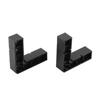 2pcs ABS 90 Degree L Shape Corner Clamp, Right Angle Corner Clamp, Precise Gluing Guide, Frame Assembly Jig, with Flat Base, for Cabinet Building, Black Plastic Tool (2 Pieces of 95 * 95 Right Angle