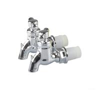 2PCS ABS Beverage Tap for Drink Dispenser Stations, Designed for Frequent Use in Catering, Hospitality and Retail Settings (silver)