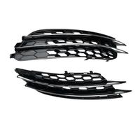 2PCS ABS Fog Light Lamp Grille Grill Cover 4G0807681,4G0807682 For A6 C7 Sedan Standard Bunper Model 2012-2015 Car front grille(Chrome Line Standard)