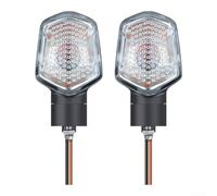 2PCS ABS Motorcycle Turn Signal Lights Amber LED Indicators
