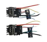 2pcs ABS Plastic Shell with Protection Board for DeWalt-DCB200 20V Power Tool Battery, Replacement PCB Circuit Board Case for Battery Repair Assembly, No Battery Core Included