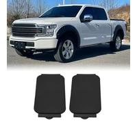 2pcs ABS Plastic Truck Bed Rail Cap Insert Compatible with for Ford for F-150 2015-2023 and F-250/F-350 Super Duty 2017-2023, Black Side Moulding for 5.5ft or 6.5ft Beds