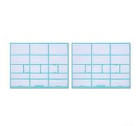 2pcs AC Filter Screen for Midea Split Systems - Hanging Unit Dust Protection Cover Replacement Accessory Plastic(37.7 * 29.4)