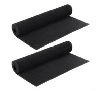 2PCS AC Vent Filters 24x15x1/4 Inch Washable Reusable Filter Sheet for Air Purifier Replacement Filters Black