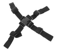 2pcs Accordion Chest Strap with Adjustable Back Buckle for Instrument | Black Plastic and Webbing, Sturdy Security Buckle, Comfortable Fit for Accordion Use, Portable Two Piece Pack
