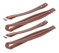 2Pcs Accordion Shoulder Strap Set, Adjustable PU Leather Accordion Strap for 16-120 Bass Accordion, Comfortable Straps with Sturdy Buckles