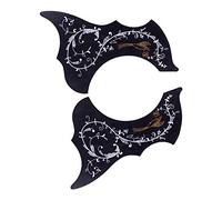 2Pcs Acoustic Guitar Pickguard, Self Adhesive Scratchplate Universal Sticker for Left Right Handed 40/41'' Folk Guitar Pickguard Scratch Plate, Black