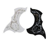 2pcs Acoustic Guitar Pickguards Anti Scratch Plate Pick Guards Sticker Folk Guitar Accessories