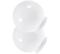 2pcs Acrylic Ball Lampshade Replacement for Wall Sconce, 9.50cm Ring | Lightweight Acrylic, Quick Install with Fixing Ring, for Home Use and Outdoor Bulb Protection