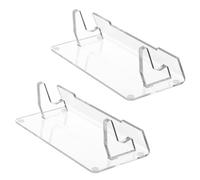 2pcs Acrylic Clear Stand for Handheld Video Game Consoles Space Saving Transparents Bracket Home Gaming Display Rack Easy Assembly Game Stand
