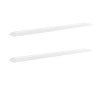 2pcs Acrylic Deckle Edge Ruler for Crafting and Drawing 11.34in