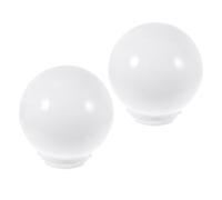 2pcs Acrylic Globe Lamp White Shade Replacement for Wall Lamp Outdoor | Socket 9.50cm Fit, Dust Protection and Diffused Light, Simple Style for Driveway Lighting