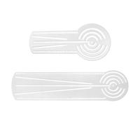 2pcs Acrylic Mandala Drawing Ruler Circle Maker with Holes