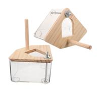 2pcs Acrylic Parakeet Nesting Box with Buckles for Budgie Breeders | Simple Design, Easy to Clean, Multi-position Cage Install, for Finches, Balcony Patio Yard