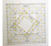 2Pcs Acrylic Quilting Rulers Set - 6 & 12" Double-Square Patchwork Templates for Sewing, DIY Clothing & Crafting | Essential Tools for Precision Stitching