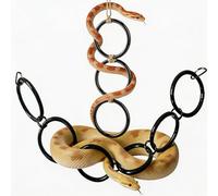 2PCS Acrylic Snake Climbing Rings for Ball Python & Corn Snake