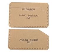 2Pcs Acrylic Templates, Card Bag Pattern Leather Passport Holder Stencil Mold for DIY Making Craft Tools