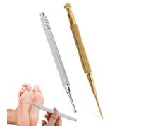 2PCS Acupuncture Pen Stainless Steel Retractable Acupressure Pen Double Headed Body Probe Pen Facial Reflexology Tools Acupressure Pen Promote Blood Circulation for Facial Massager