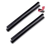 2pcs Adhesive Glass Door Handle Barn Shed Handles self-Adhesive Sliding Gate Pulls Cabinet Knobs Aluminium Alloy Bar Levers for Kitchen Refrigerator Cabinet Shower Room (113mm,Black)