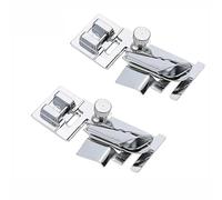 2PCS Adjustable Bias Binder Presser Foot, Snap-On Metal Attachment for <7mm Tape, Compatible with Brother XL2600 BM2600 NV4000 Series, Sewing Machine Hemming Supplies for Straight & Zigzag Stitches