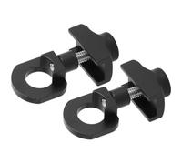 2pcs Adjustable Bike Chain Tensioner for Folding Bikes, Metal Black | Rear Entry Drop-outs Compatible, Stable Wheel Setup, Floating Pulleys and Spring Parts, for Commuters