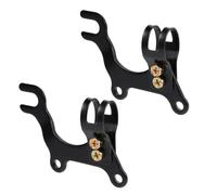 2pcs Adjustable Bike Disc Brake Mount Adapter for Frame Retrofit | Metal Black Bracket, for Old Frames and Calipers, DIY Repair Shop Use