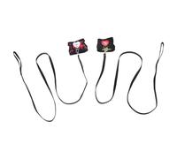 2pcs Adjustable Bunny Harness and Leash Set for Small Pets | Cloth Construction, Lightweight Fit, Decorative Style, for Chinchilla and Guinea Pig Social Occasions
