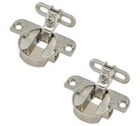 2pcs Adjustable Cabinet Door Hinges, 97 Degree Page Turning Axis Furniture Door Concealed Hinge, for Wardrobe Bookcase Locker Cabinet Door