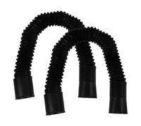 2pcs Adjustable Car Heater Duct Hose Plastic Black | Pair of Extendable Hoses, Practical Vent Tubing for Car Interior Heating and Indoor Warmth Use