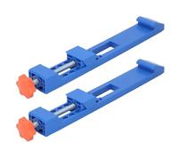 2Pcs Adjustable Cutting Machine Base Guide, Electric Circular Saw Milling Position Clamp, ABS Woodworking Tool with Bidirectional Reverse Buckle, for 4in to 6in Dusty Cutting Machi
