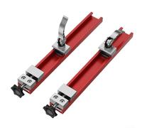 2Pcs Adjustable Cutting Machine Ruler, Aluminum Cutting Ruler with Two-way Buckle And Locking Clamp, for Various Cutting Machines And Marble Machines