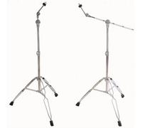2Pcs Adjustable Cymbal Stand, Double Braced Boom & Straight Combo Uk