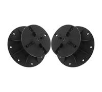 2pcs Adjustable Deck Support Pedestal and Locking Structure | Made from Reinforced Steel and Plastic, Suitable for Patio Pavers and I-beams, for Landscaping Projects
