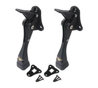 2Pcs Adjustable Door Holder with Nonslip Rubber Tip Kick Down Doorstop Metal Door Stop Wall Protector Adjustable Holder with Nonslip Rubber Tip