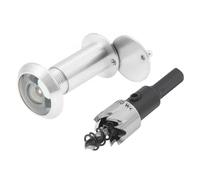2pcs Adjustable Door Viewer for Custom Viewing Angles, Ensure Your Safety by Seeing Outside Clearly for Front Door(Color-Silver)