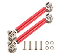 2pcs Adjustable Extendable Splitter Strut Rod for Front Bumper Lip | Aluminum Alloy Build, Red Finish, Reliable Support for Car Modification, Decorative Fit, Simple Installation