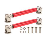 2pcs Adjustable Front Bumper Strut Rods for Car Splitter Lip Support | Aluminum Alloy Build, Red Finish, Easy Installation, Extendable Design, Reliable Fit for Front Bumper Setups