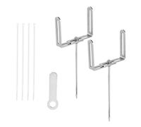 2Pcs Adjustable Gutter Extension Bracket Outdoor Rain Gutter Stake Extension RustProof Anchors for Pipe Supports Rainwater Downspout Bracket