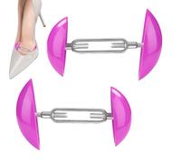 2Pcs Adjustable High Heel and Flat Sole Stretcher, Non Slip Shoe Widener, the Knob to Adjust the Width on Both Sides, not Easy to Rust, Suitable for People with Blisters, Uneven Foot Shapes