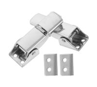 2pcs Adjustable Industrial Draw Latch Stainless Steel Silver