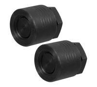 2pcs Adjustable Jack Pad for Milling Machines and Floor Jacks, Steel | Anti-slip Surface, Precision Leveling Support, Black Finish, for Garages, Equipment Relocation, Machinists