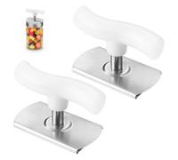 2pcs Adjustable Jar Opener for Seniors & Weak Hands, Effortless Lid Remover with Handle Easy Twist Cap Crack Jar Opener Tool Multifunctional Retractable Bottle Opener Fits 2.5-9.5cm/0.98-3.74in Lids