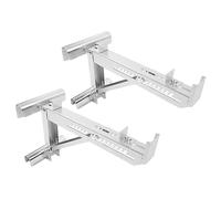 2PCS Adjustable Ladder Jacks Alloy Steel Stand Kit, Stabilizer Load Bearing Bracket for Platforms up to 20 Inch Width 18 x 10.08 x 3.15in