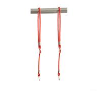 2pcs Adjustable Length Tree Swing Ropes with Secure Fastening Buckles, Supports Up to 300 Pounds, Plastic Material for Outdoor Use on Swings and Playground Equipment (orange)